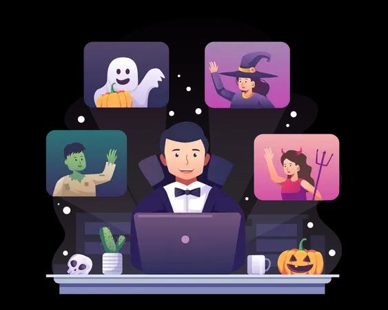 2048 Prepare-se para um Halloween assustadoramente divertido com esta coleção de Ilustrações de Halloween. De abóboras sorridentes e fantasmas misteriosos a gatos pretos e casas mal-assombradas, essas ilustrações capturam as emoções e arrepios do Halloween. Ideais para convites para festas, decorações sazonais e mídias sociais, essas obras de arte dão vida à emoção assustadora do Halloween.